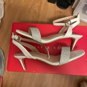 Brand new white heels